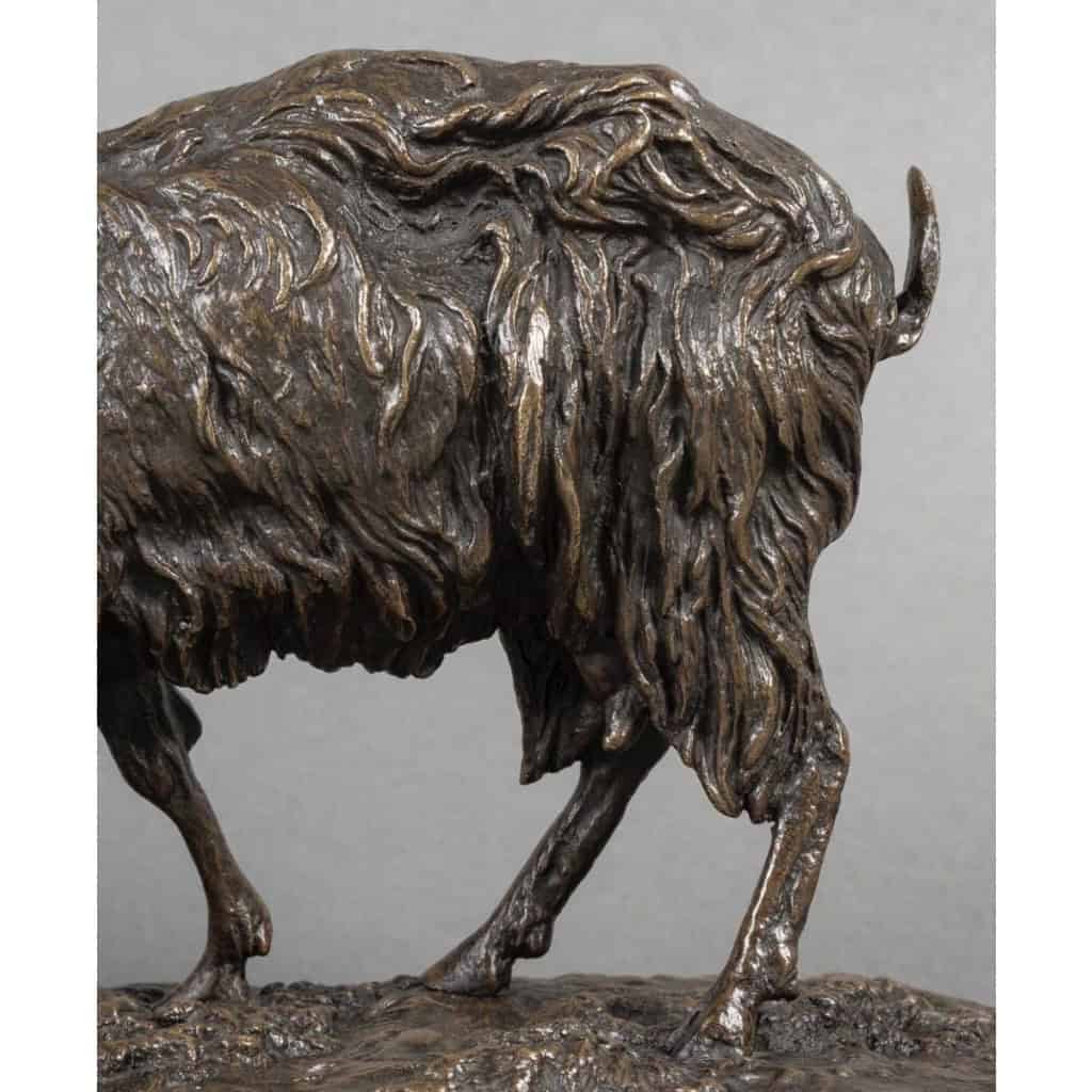 Sculpture – Chèvre Broutant , Pierre – Jules Mêne (1810-1879) – Bronze 10