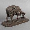 Sculpture – Chèvre Broutant , Pierre – Jules Mêne (1810-1879) – Bronze 24
