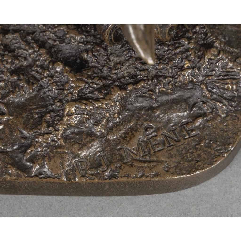 Sculpture – Chèvre Broutant , Pierre – Jules Mêne (1810-1879) – Bronze 13