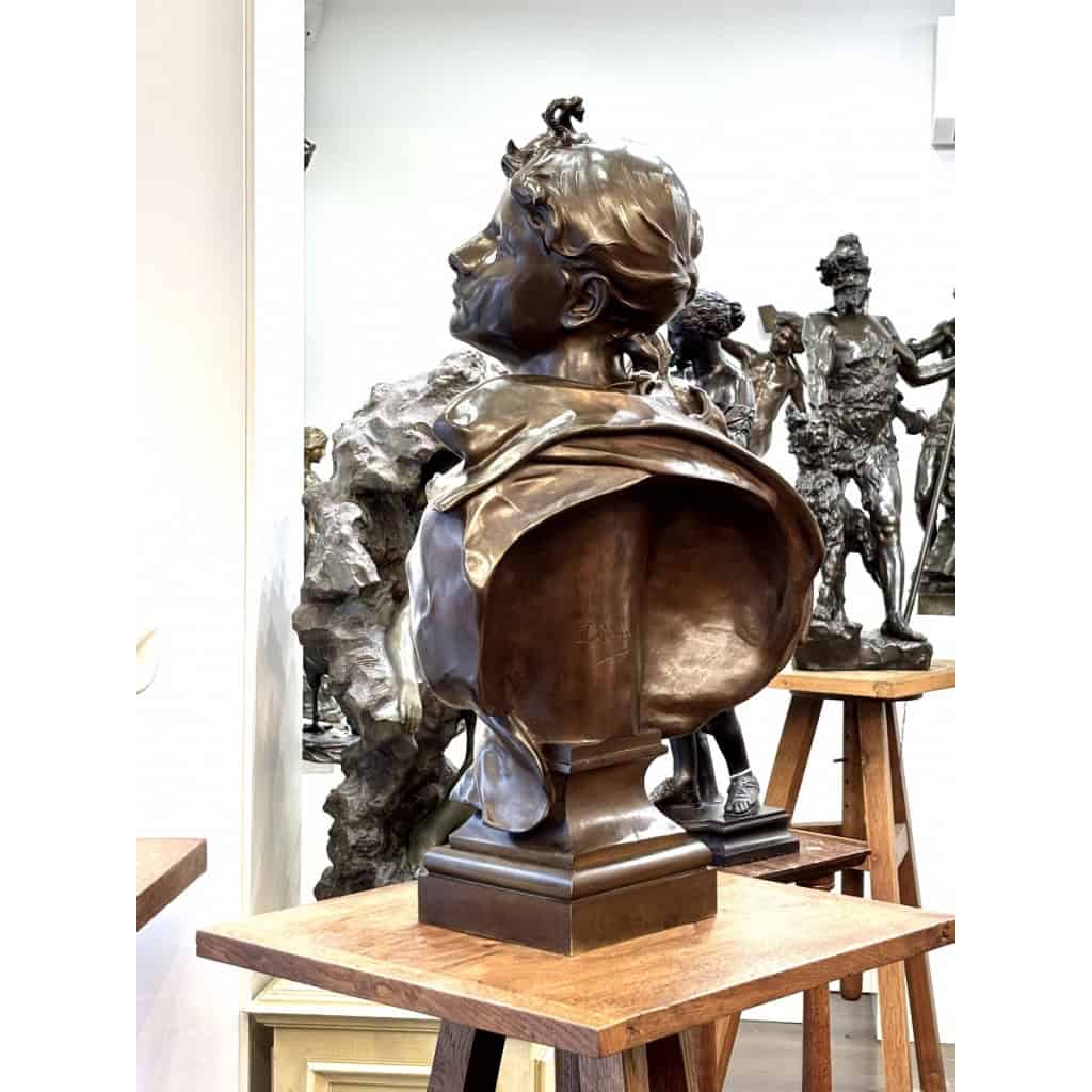 Sculpture – ÉSPÉRANCE , Félix Pierre Richard (1848-1912) – Bronze 6