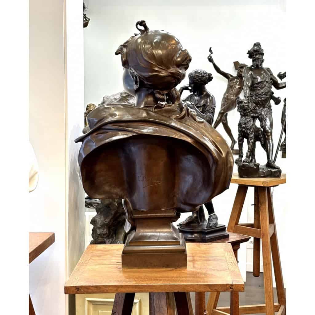 Sculpture – ÉSPÉRANCE , Félix Pierre Richard (1848-1912) – Bronze 7