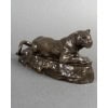 Sculpture – Panthère de Tunis N°2 , Antoine – Louis Barye (1795-1875) – Bronze 14