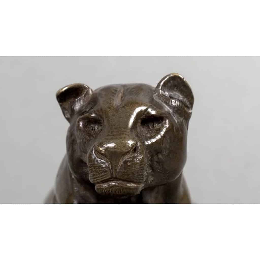 Sculpture – Panthère de Tunis N°2 , Antoine – Louis Barye (1795-1875) – Bronze 8