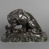Sculpture – Le Lion Au Serpent , Antoine – Louis Barye (1795-1875) – Bronze 15