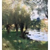 MONTEZIN La Seine à Veneux les Sablons Huile sur toile signée Certificat d’authenticité 16 MONTEZIN La Seine à Veneux les Sablons Huile sur toile signée Certificat d’authenticité 16