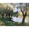 MONTEZIN La Seine à Veneux les Sablons Huile sur toile signée Certificat d’authenticité 18 MONTEZIN La Seine à Veneux les Sablons Huile sur toile signée Certificat d’authenticité 18