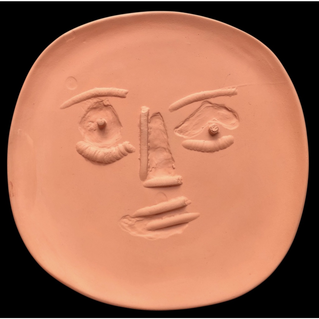 Pablo PICASSO & Ateliers Madoura Visage aux grands yeux 1960 N°444 du catalogue de l’oeuvre céramique 3