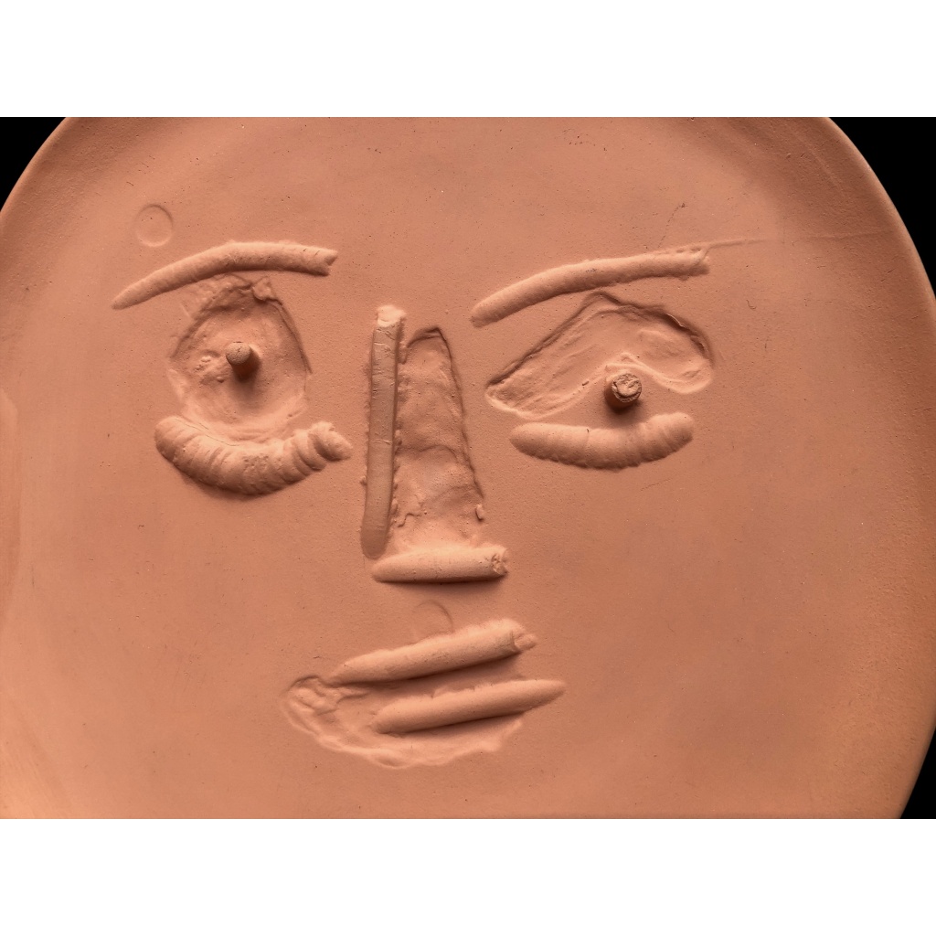 Pablo PICASSO & Ateliers Madoura Visage aux grands yeux 1960 N°444 du catalogue de l’oeuvre céramique 7