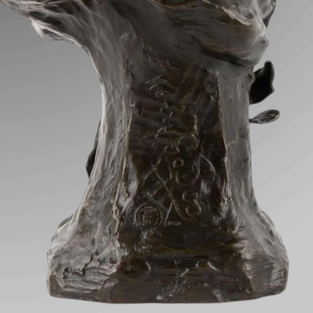 Sculpture – Poésie , Henri Godet (1863-1937) – Bronze 11