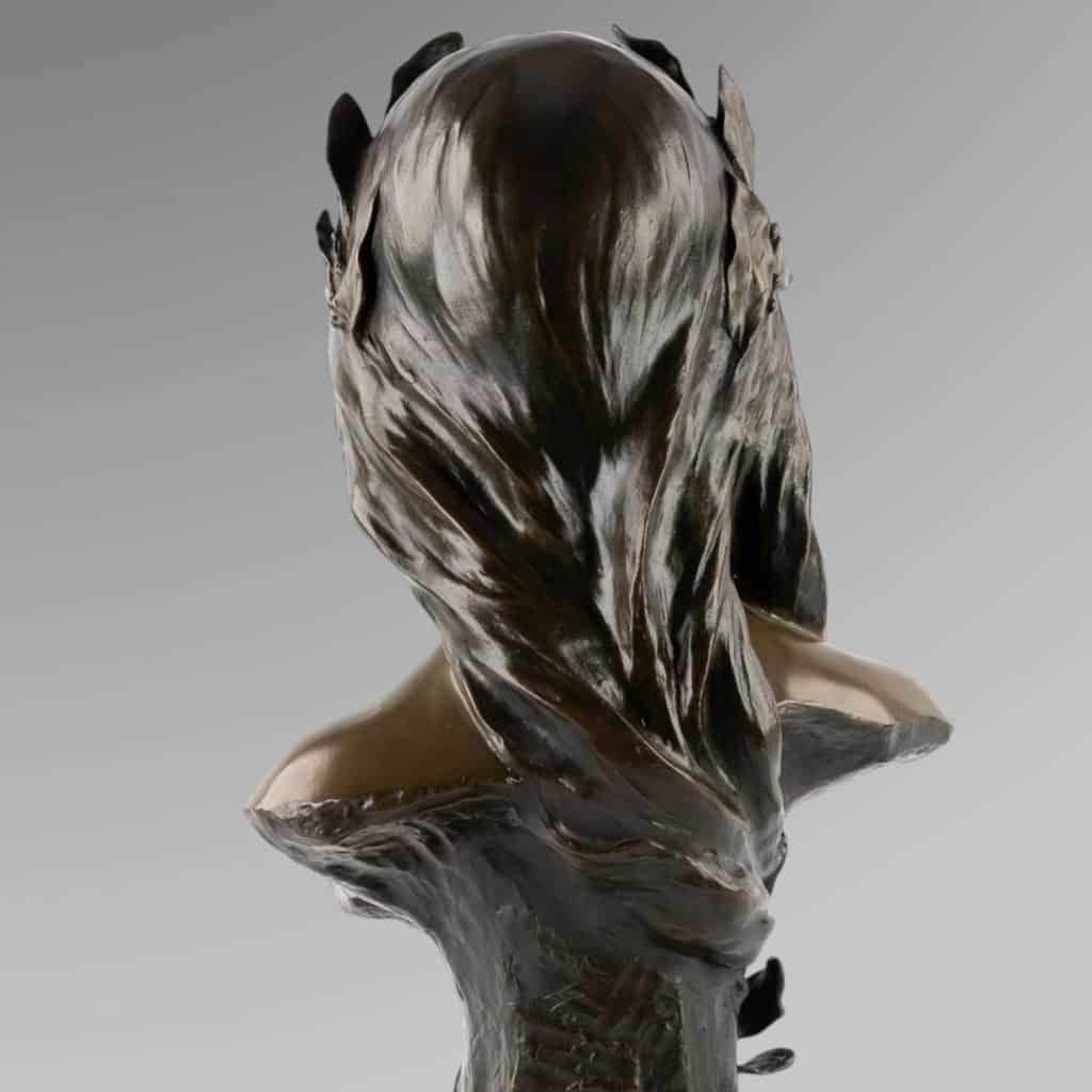 Sculpture – Poésie , Henri Godet (1863-1937) – Bronze 8