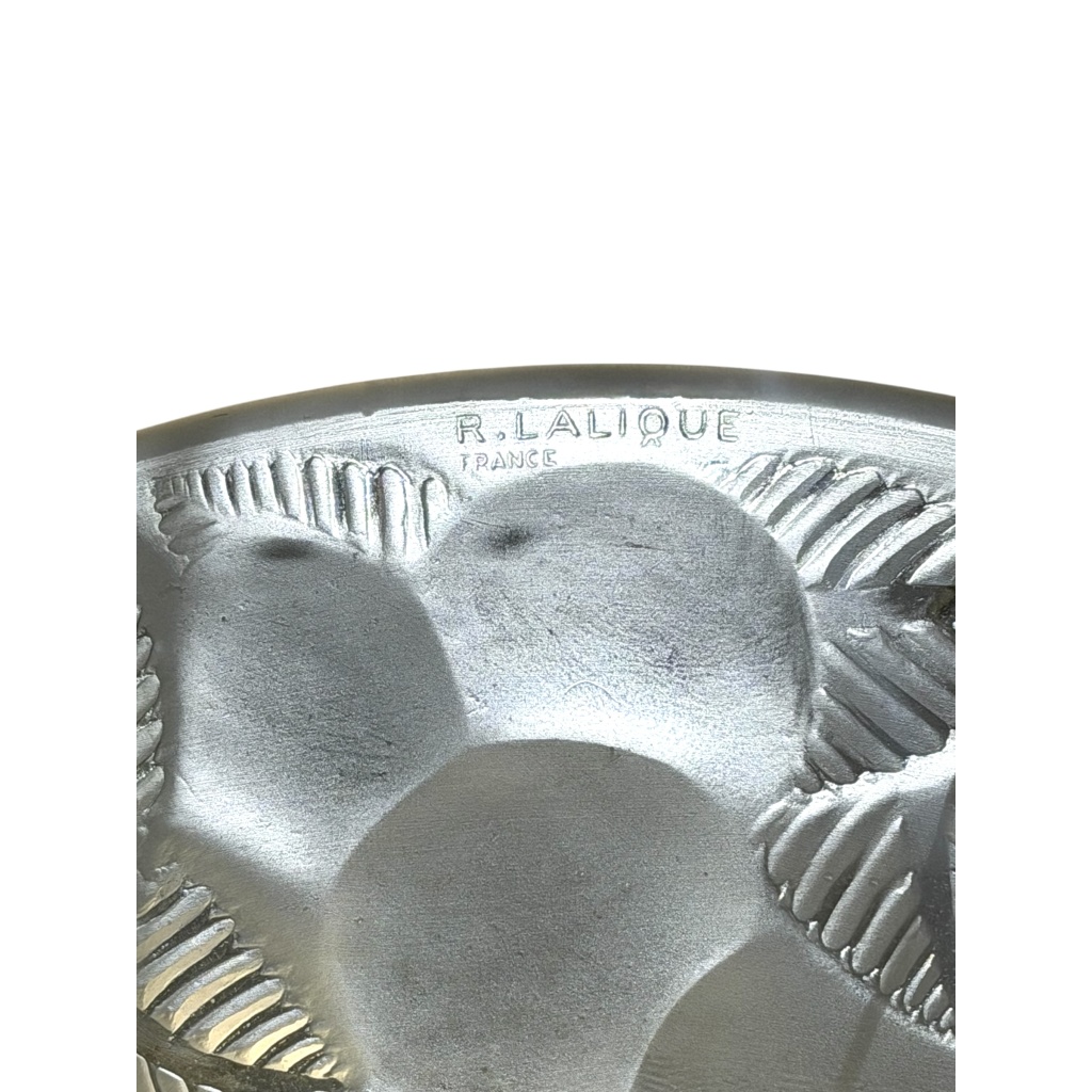 1929 René Lalique – Suspension Plafonnier Lustre Lausanne Verre Blanc 7