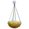 1929 René Lalique – Suspension Plafonnier Lustre Lausanne Verre Jaune Ambré 9