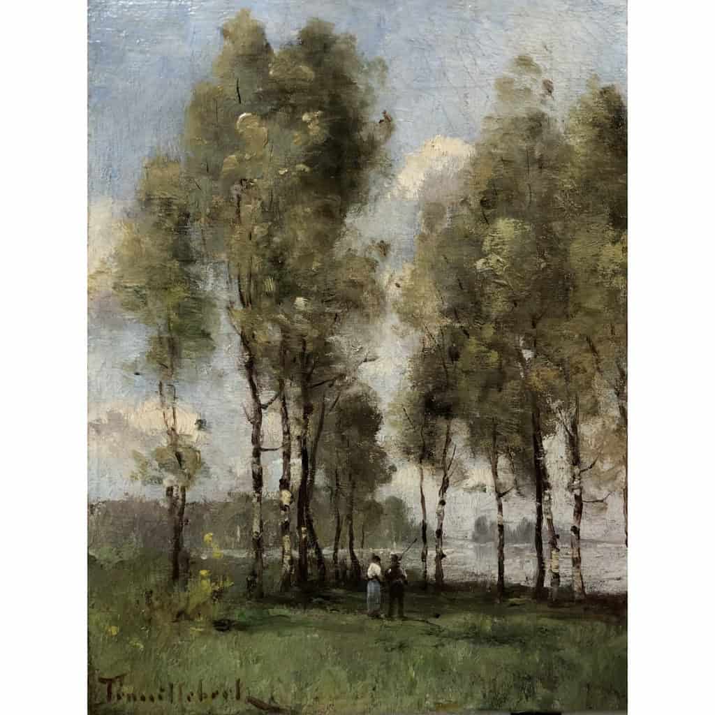 TROUILLEBERT Paul Desire Tableau 19è Ecole de Barbizon Les pêcheurs au bord de l’eau Huile sur toile Signée Certificat d’authenticité 7 TROUILLEBERT Paul Desire Tableau 19è Ecole de Barbizon Les pêcheurs au bord de l’eau Huile sur toile Signée Certificat d’authenticité 7