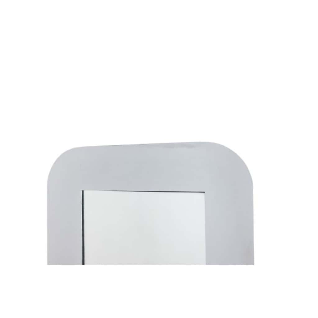 Miroir de forme rectangulaire, en métal poli. Italie, années 1970 LS6511401 4