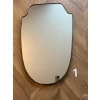 Paire de miroirs des années 50 en laiton doré 24