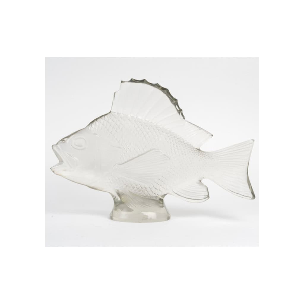 1922 – RENÉ LALIQUE Motif décoratif “Gros poisson algues” 4