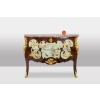Commode sauteuse de style Louis XV, ouvrant à 2 tiroirs, à décor de fleurs LS34031901 17