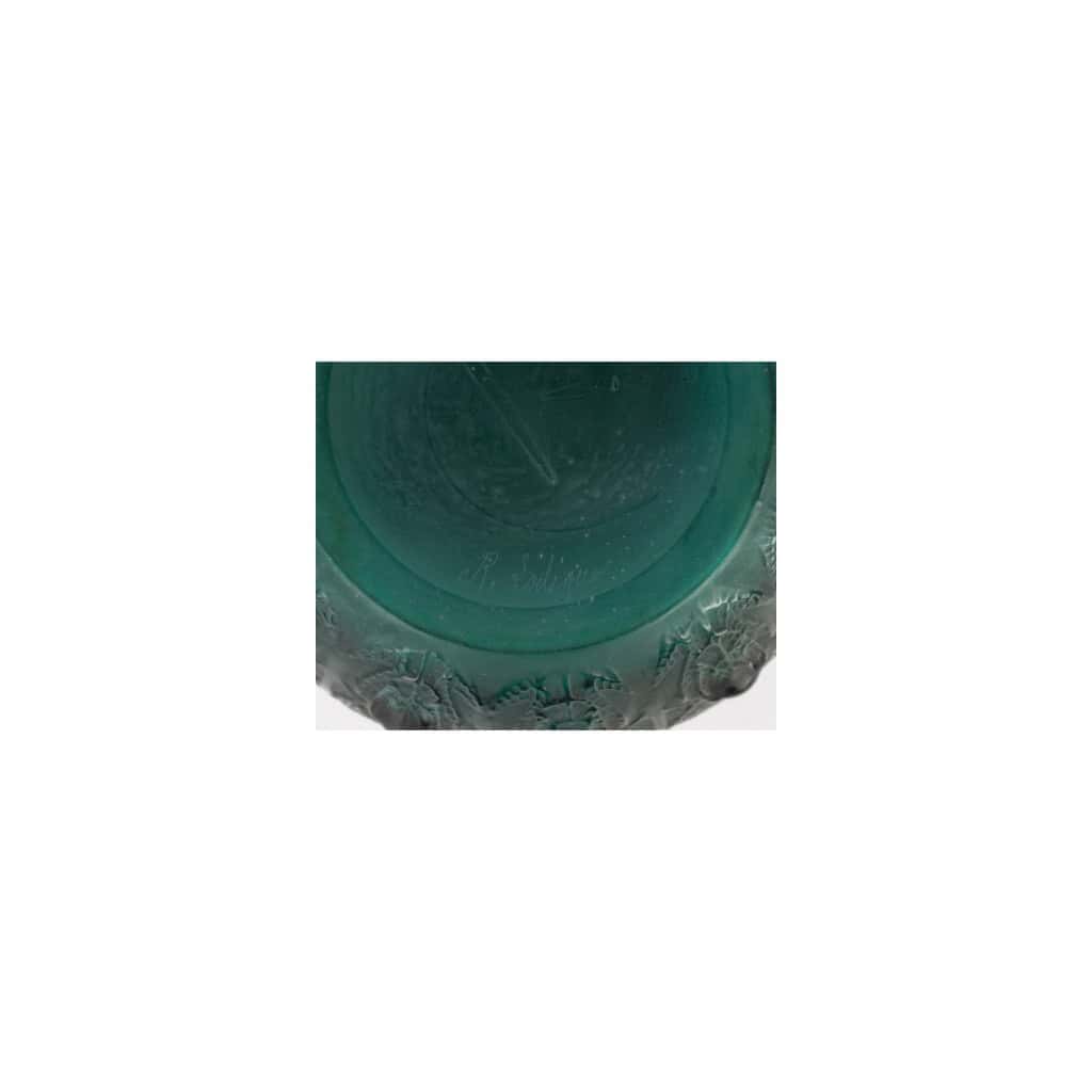 René Lalique 1912Vase Fougères teinté vert 4