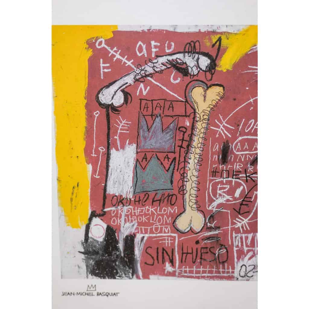 Jean-Michel Basquiat. Sérigraphie en couleurs numérotée. Années 1990. LS6633H83/1 4