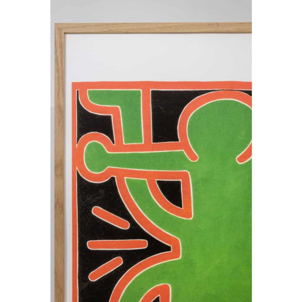 Keith Haring. Sérigraphie en couleurs numérotée. Années 1990 LS6633 4