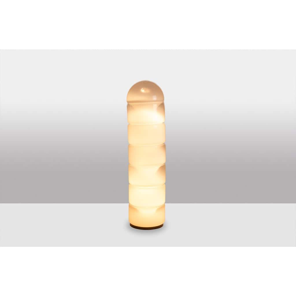 Carlo Nason. Lampadaire LT316 en verre opalescent blanc de Murano LS6637 4