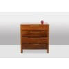 Bureau plat et son caisson en orme, 6 tiroirs en façade. Années 1970 LS6508 32