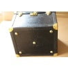 Vanity case ancien en cuir noir 29
