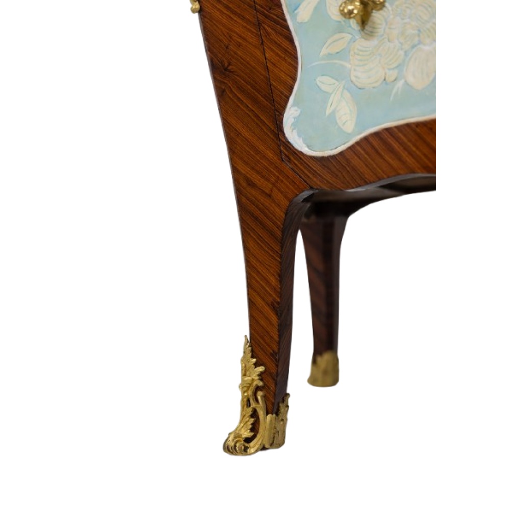 Commodette à 3 tiroirs en bois de placage et plateau de marbre. Vers 1900 LS40091851 14