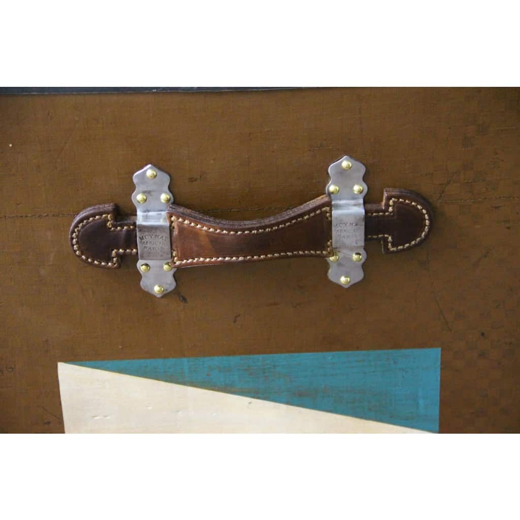 Malle Moynat 70 cm des années 20, Malle a chapeaux Moynat 14