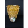 vase verre de Murano rostrato orange abricot 29