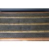 Malle Goyard 100 cm des années 1920’s en toile a chevrons 34