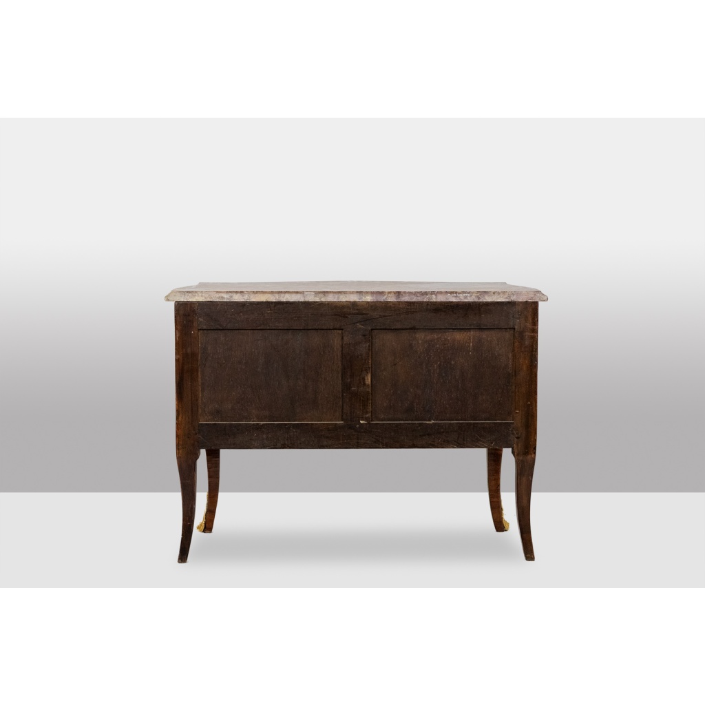 Commode sauteuse de style Louis XV, ouvrant à 2 tiroirs, à décor de fleurs LS34031901 15