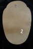 Paire de miroirs des années 50 en laiton doré 35