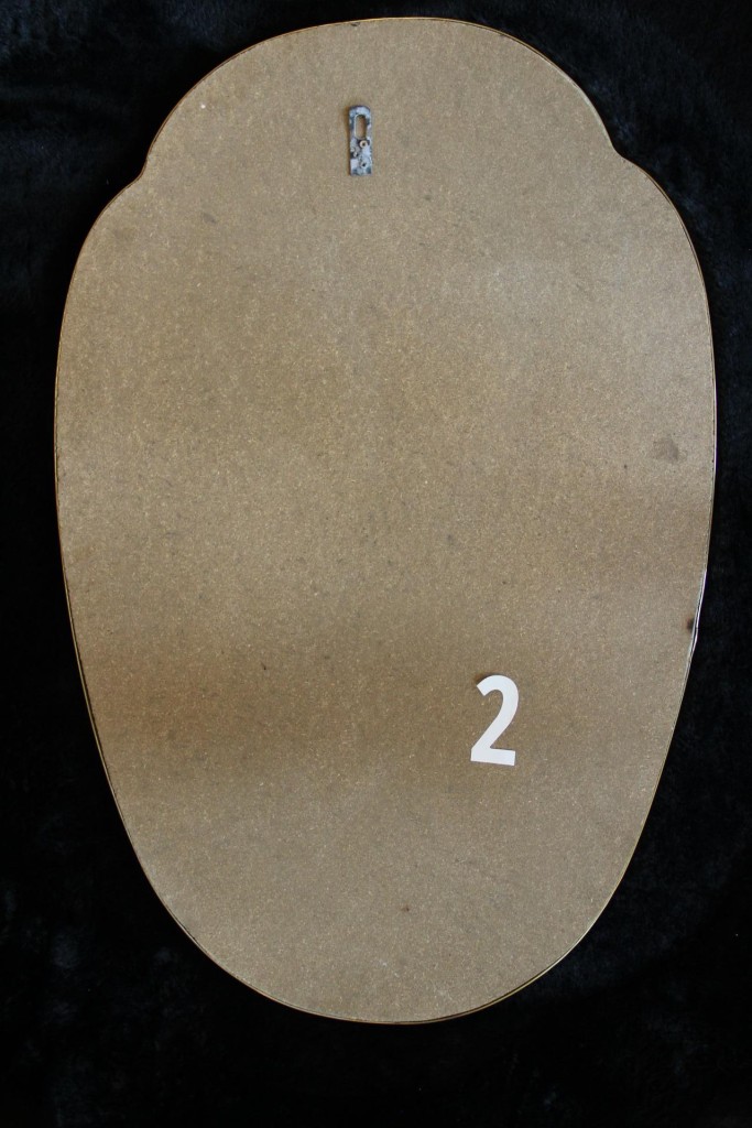 Paire de miroirs des années 50 en laiton doré 15