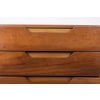 Bureau plat et son caisson en orme, 6 tiroirs en façade. Années 1970 LS6508 35