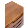 Bureau plat et son caisson en orme, 6 tiroirs en façade. Années 1970 LS6508 38
