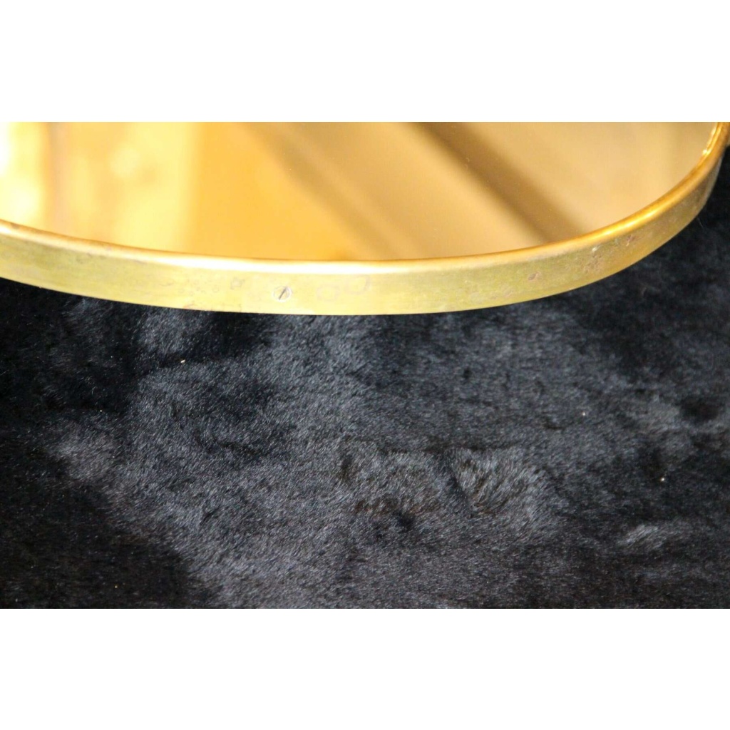 Paire de miroirs des années 50 en laiton doré 19 Paire de miroirs des années 50 en laiton doré 19