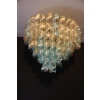 Lustre verre de Murano de style Mazzega bleu et doré 39