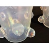 Paire de grands vases Cenedese en verre de Murano irisé 41