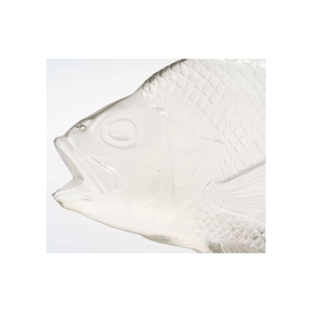 1922 – RENÉ LALIQUE Motif décoratif “Gros poisson algues” 5