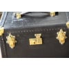 Vanity case ancien en cuir noir 20