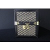 Malle bibliotheque Goyard en toile chevrons des années 1950 25
