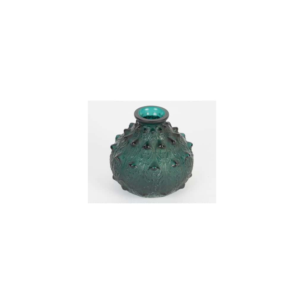 René Lalique 1912Vase Fougères teinté vert 5