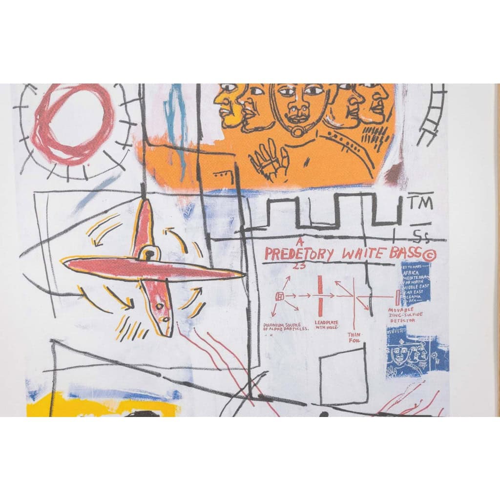 Jean-Michel Basquiat. Sérigraphie en couleurs numérotée. Années 1990. LS6633E86/1 5