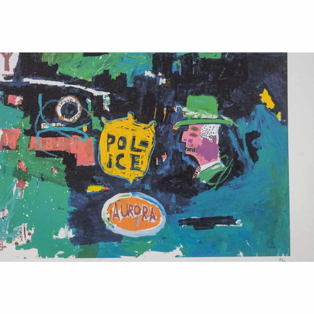 Jean-Michel Basquiat. Sérigraphie en couleurs numérotée. Années 1990. LS6633G84/1 5