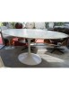Eero Saarinen pour Knoll : Table « Tulip » ovale marbre calacatta 10