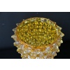 vase verre de Murano rostrato orange abricot 21