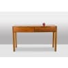 Bureau plat et son caisson en orme, 6 tiroirs en façade. Années 1970 LS6508 25