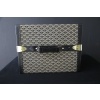 Malle bibliotheque Goyard en toile chevrons des années 1950 26