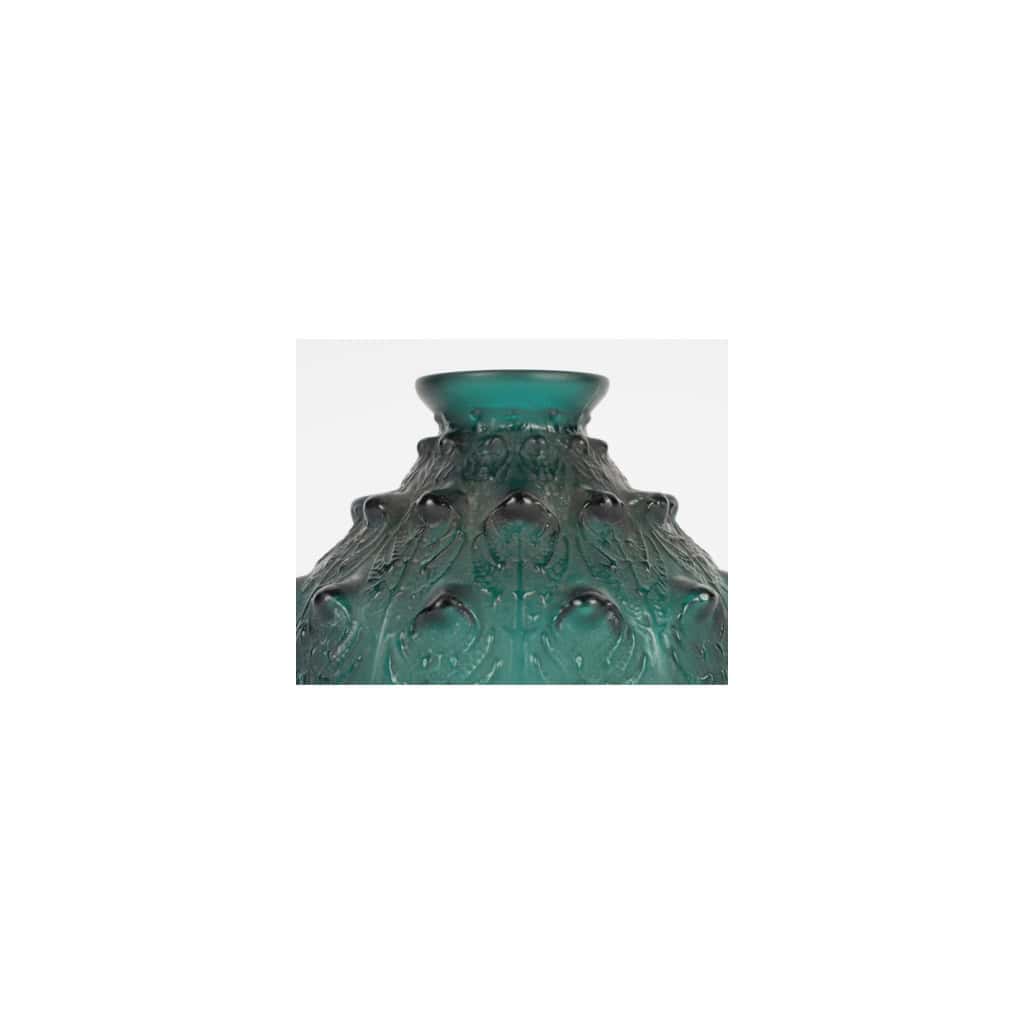 René Lalique 1912Vase Fougères teinté vert 6